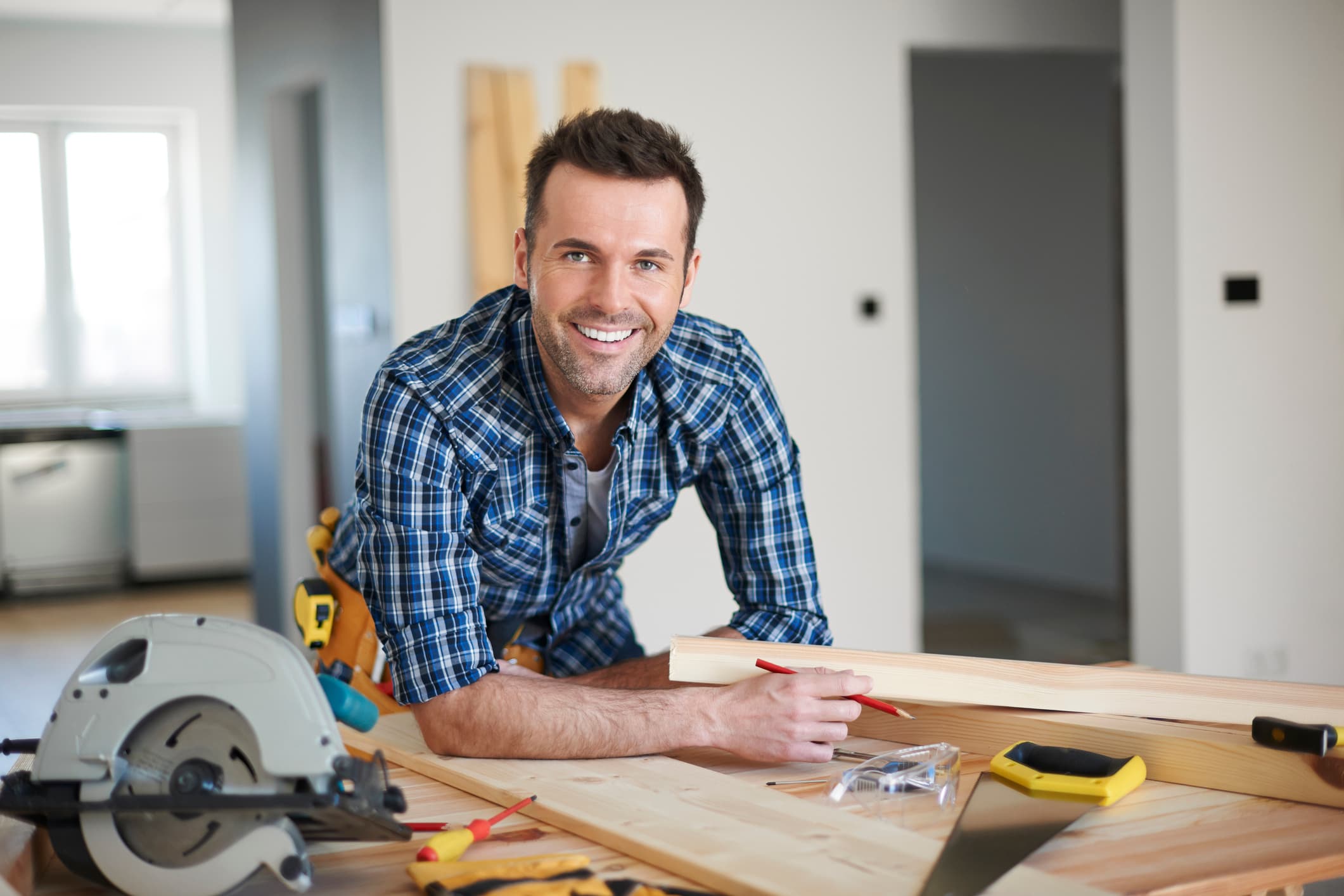 Confident remodeling contractor